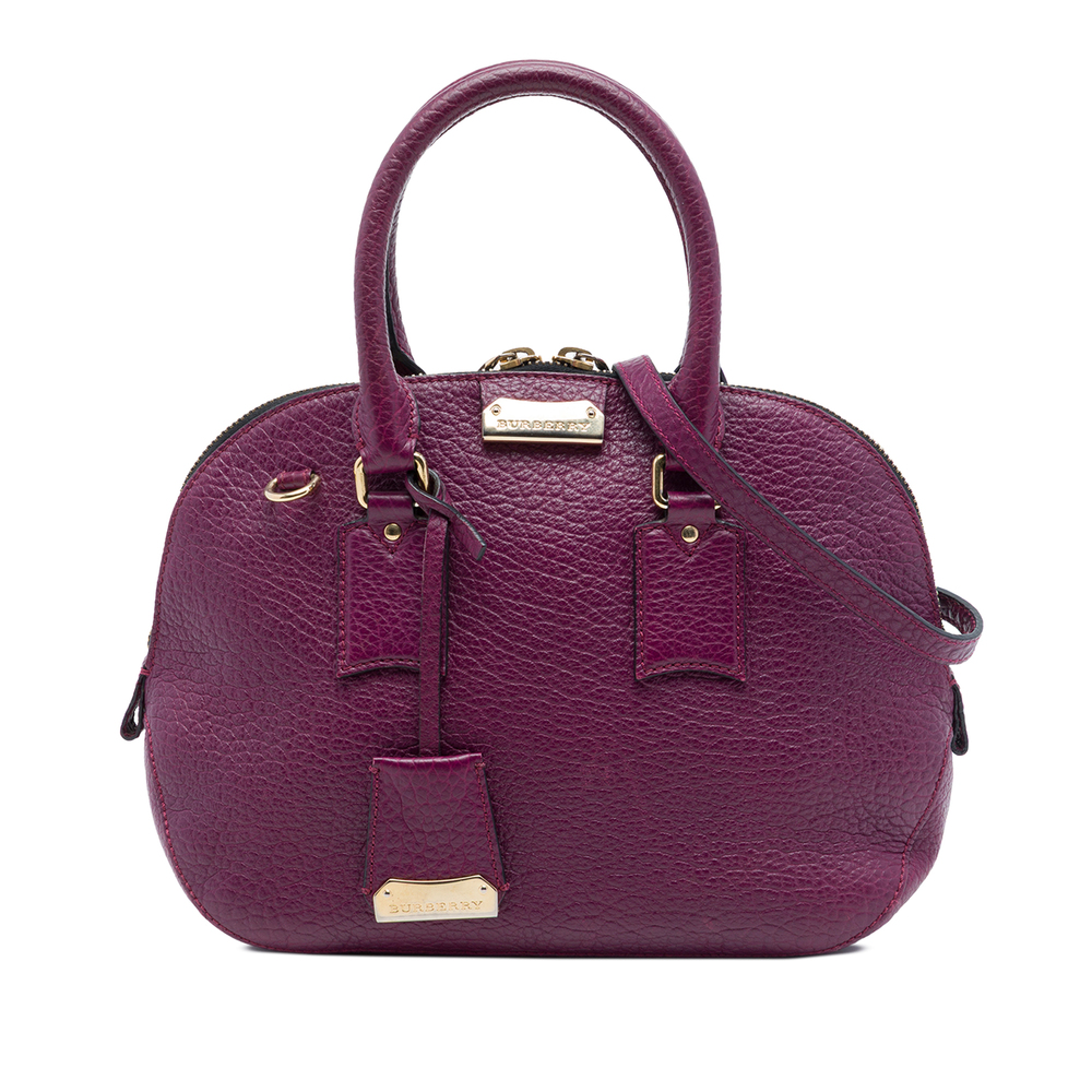 Pre-Loved Burberry Small Grained Calfskin Heritage Orchard Bowling Bag